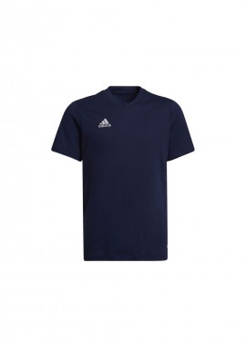 Adidas Entrada 22 Jr Παιδικό T-shirt Navy Μπλε HC0445
