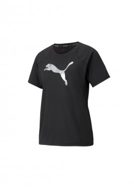 Puma Evostripe Γυναικείο Αθλητικό T-shirt Μαύρο 589143-01