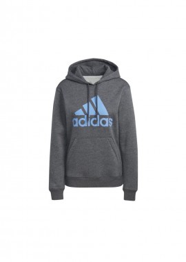 Adidas Ανδρικό Φούτερ με Κουκούλα Γκρι IC9845