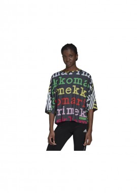 Adidas x Marimekko Γυναικείο Αθλητικό T-shirt Μαύρο HG6327