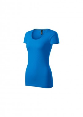 Malfini Γυναικείο Διαφημιστικό T-shirt Κοντομάνικο σε Μπλε Χρώμα MLI-15270