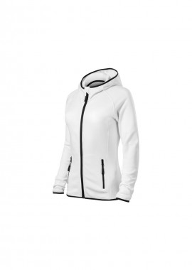 Malfini Direct Γυναικεία Ζακέτα Φούτερ με Κουκούλα Λευκή MLI-41800