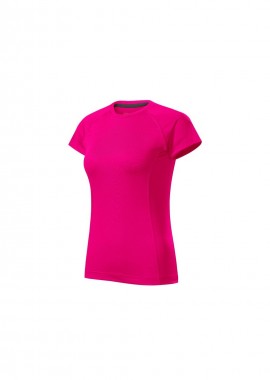 Malfini Γυναικείο Διαφημιστικό T-shirt Κοντομάνικο σε Ροζ Χρώμα MLI-17689