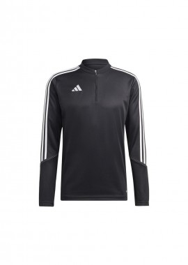 Adidas Tiro 23 Club Ανδρική Μπλούζα με Φερμουάρ Μακρυμάνικη Μαύρη HS3617