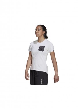 Adidas Terrex Ανδρικό T-shirt Λευκό Μονόχρωμο GU8993