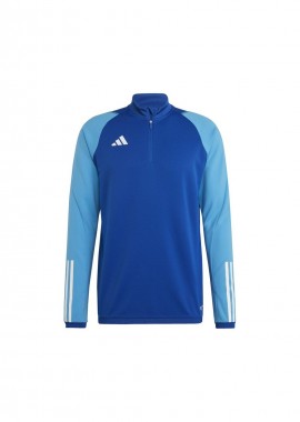 Adidas Tiro 23 Competition Ανδρική Μπλούζα με Φερμουάρ Μακρυμάνικη Μπλε HU1309
