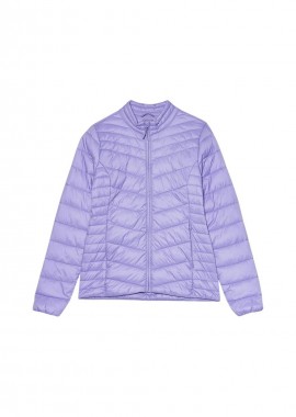 4F Κοντό Γυναικείο Αμάνικο Puffer Μπουφάν για Χειμώνα Μωβ 4FSS23TDJAF092-52S