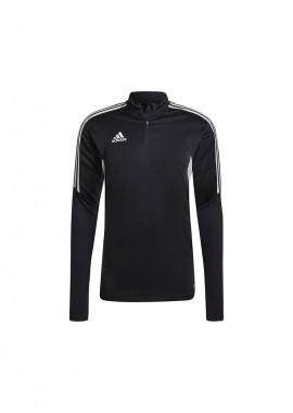 Adidas Condivo 22 Ανδρική Μπλούζα με Φερμουάρ Μακρυμάνικη Black / White HA6269