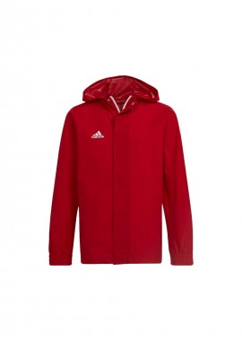 Adidas Παιδικό Αθλητικό Μπουφάν Κοντό με Κουκούλα Κόκκινο IK4013