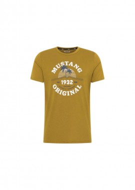 Mustang Ανδρικό T-shirt Κοντομάνικο Πράσινο 10125206370
