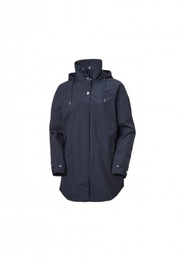 Helly Hansen Μακρύ Γυναικείο Μπουφάν Παρκά για Άνοιξη/Φθινόπωρο Γκρι 53420 823