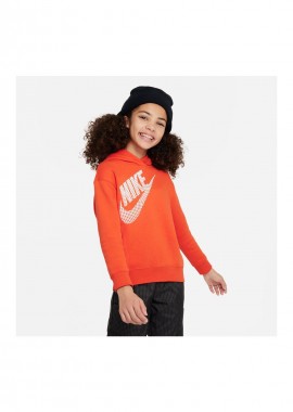 Nike Παιδικό Φούτερ με Κουκούλα Κόκκινο NSW DZ4620 633