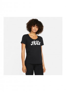 Nike Κοντομάνικη Γυναικεία Μπλούζα Καλοκαιρινή Μαύρη FD2986 010