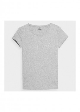4F Γυναικείο Αθλητικό T-shirt Γκρι 4FSS23TTSHF583-27M