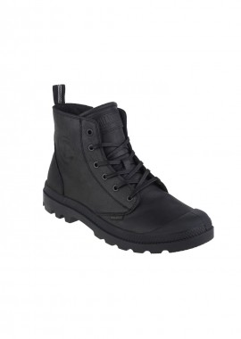 Palladium Pampa Δερμάτινα Μαύρα Ανδρικά Αρβυλάκια με Φερμουάρ 76888-008-M