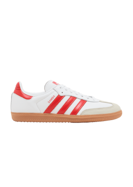 adidas Samba OG White Solar Red Gum Women's IF6513 MBS