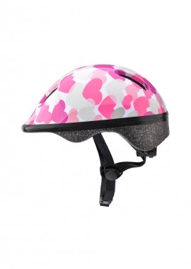 Bike helmet Meteor KS06 Hearts pink size S 4852cm Jr 24819