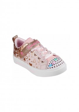 Skechers S Lights Twinkle Sparks Heather Charm Jr 314787LLPRG LT shoes