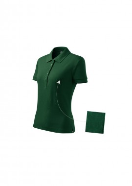 Women's Cotton Polo Shirt Dark Green
