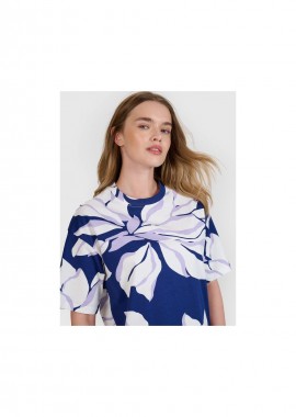 Women's oversize printed Tshirt 4F 4FRSS25TTSHF269291A