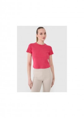 Women's slim ribbed tshirt 4F 4FRSS25TTSHF269654S