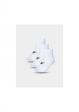 Boys' casual ankle socks 3pack 4F Junior 4FJWMM00USOCU33010S