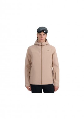 Men's ski jacket 4F M0787 beige 4FWAW25TTJAM0787 83S