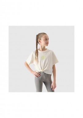 Girls' printed top 4F 4FJWSS25TTSHF187211S