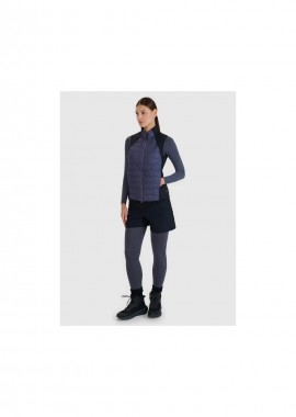 Women's trekking vest with Primaloft filling Black 4F 4FWSS25TVJAF18022S