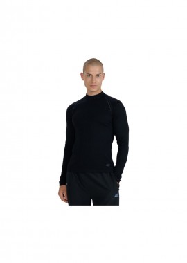 Men's longsleeve tshirt 4F M417 deep black 4FWAW25TFLOM417 20S