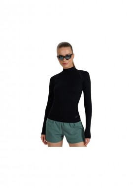 Women's longsleeve tshirt 4F F419 deep black 4FWAW25TFLOF419 20S