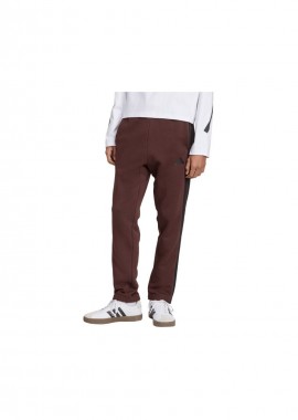 Men's adidas Essentials 3Stripes Fleece Pants Brown JX0713