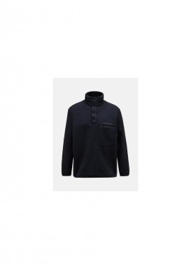 Peak Performance M Fleece Snap TNeck sweatshirt black