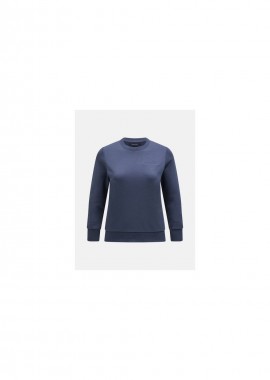Peak Performance W Original Small Logo Crew Sweatshirt Blue