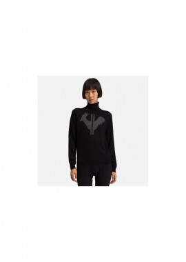 ROSSIGNOL W Classic Roll Neck Sweater Black