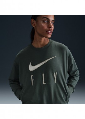 Nike Swoosh Fly CrewNeck Basketball Sweatshirt Vintage GreenJade HorizonWhite FQ6035338