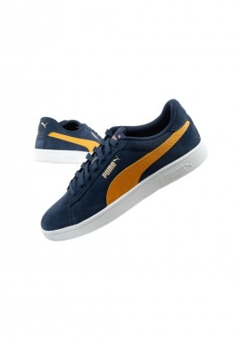 Puma men's sports shoes sneakers Smash 30 leather classic fashionable navy blue