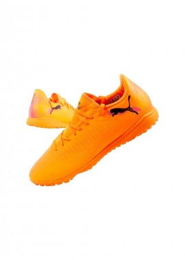Puma men's sports shoes Future 8 Play TT turf football shoes orange