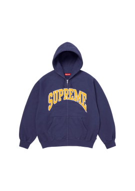 Supreme Cracked Raglan Zip Up Hooded Sweatshirt 'Washed Navy' SS26SW81WASHEDNAVY MBS