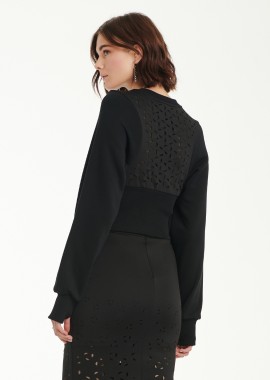 Cutcuutur - Cropped Sweatshirt In Black
