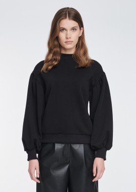 Sweatshirt With Cut-outs in Black