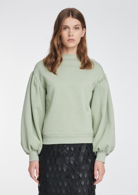 Sweatshirt With Cut-out in Mint