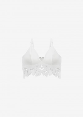 Brallete Top In White