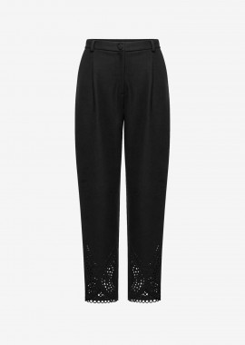 Pleated Pants in Black