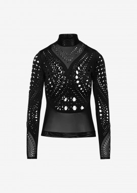 Mock Neck Long Sleeved Top