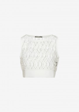 Sleeveless Top in White