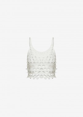 Cropped Camisole in White