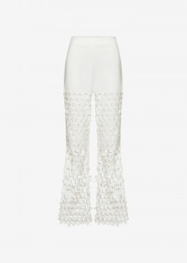 Flared Pants in White