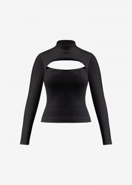 Cutcuutur - Sweater With Cut-outs in Black