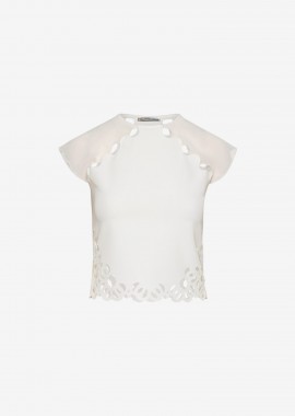 Cropped T-Shirt in White